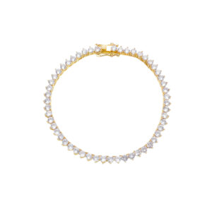 Pulseira Riviera ao Banho de Ouro 18k